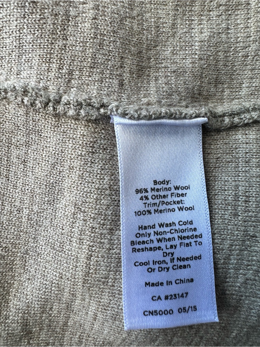 Talbots Merino Wool Open-Front Cardigan - Picture 4 of 6